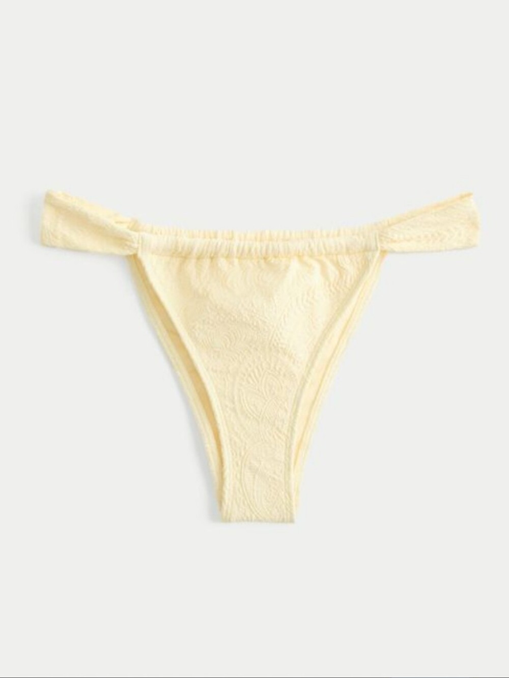 Hollister Pale Yellow Jacquard Bikini Bottom